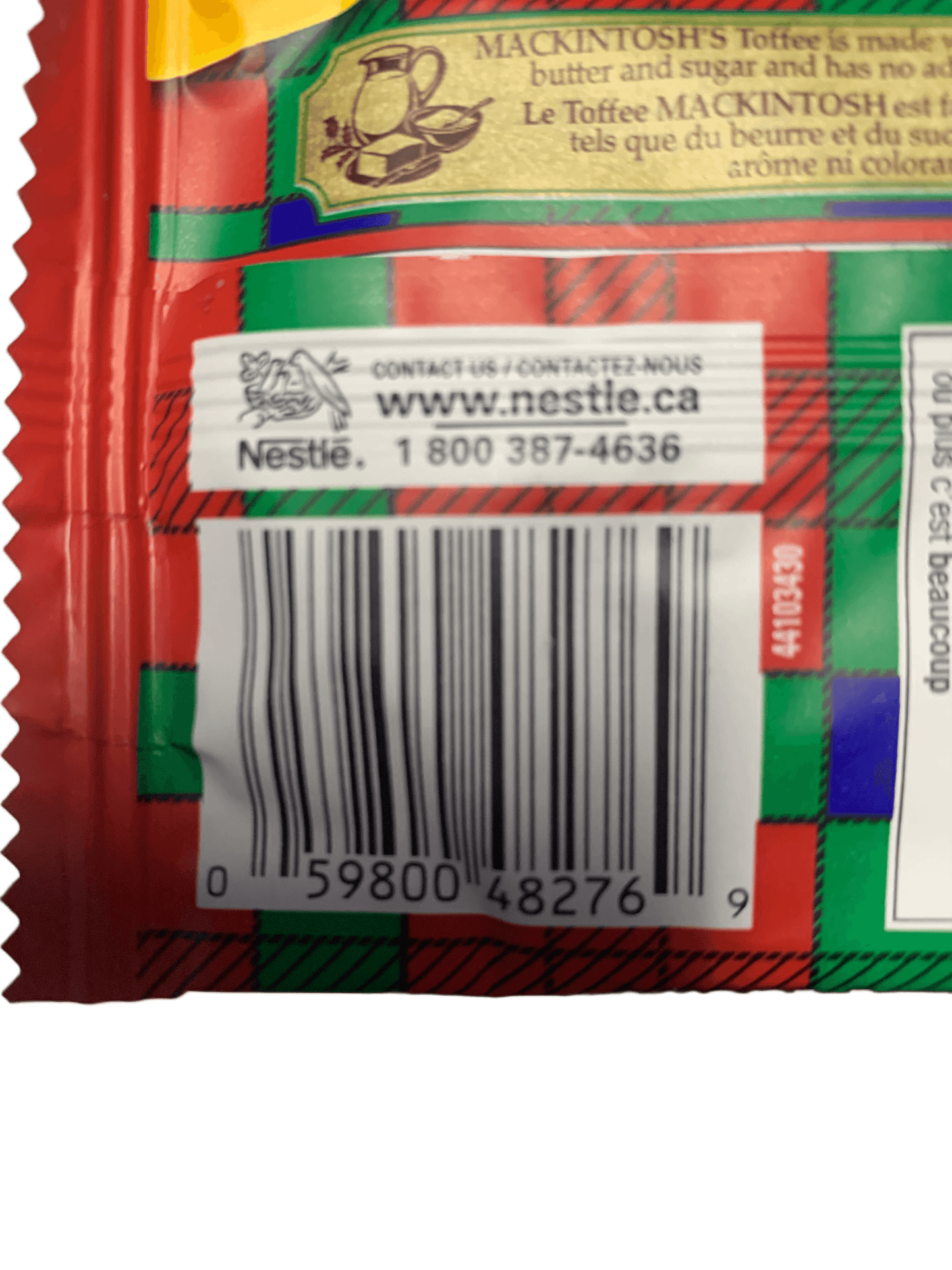 Original Mackintosh's Creamy Toffee 45G - Canadian Edition