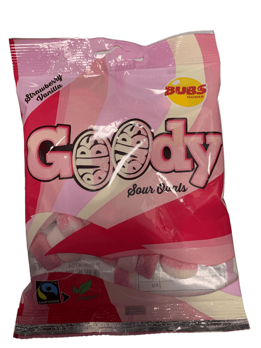 BUBS Godis Goody Strawberry Vanilla Candy Bag 90G - Swedish Edition
