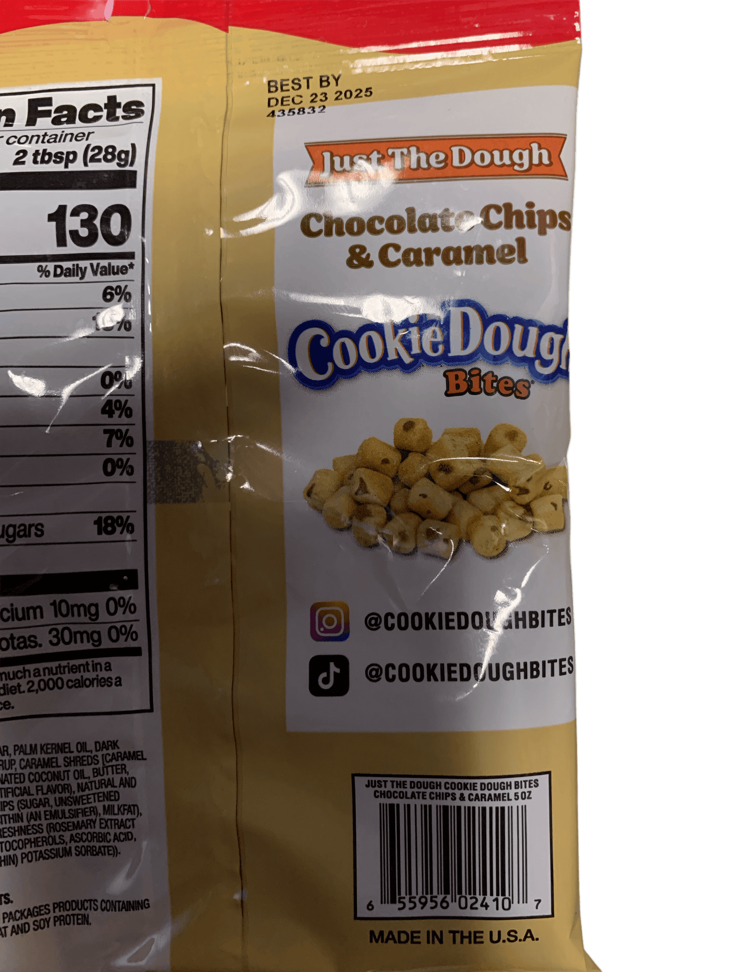 Cookie Dough Bites Cookies Dough Flavour 142G - U.S Edition