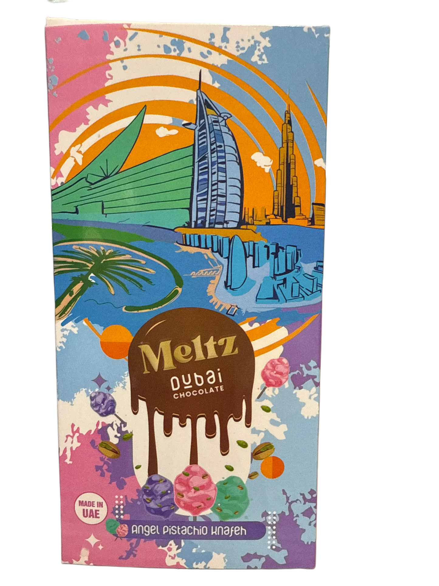 Meltz Dubai Chocolate Angel Pistachio Knafeh Flavour 192G - Dubai Edition
