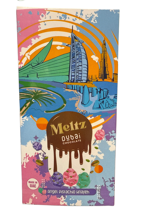 Meltz Dubai Chocolate Angel Pistachio Knafeh Flavour 192G - Dubai Edition