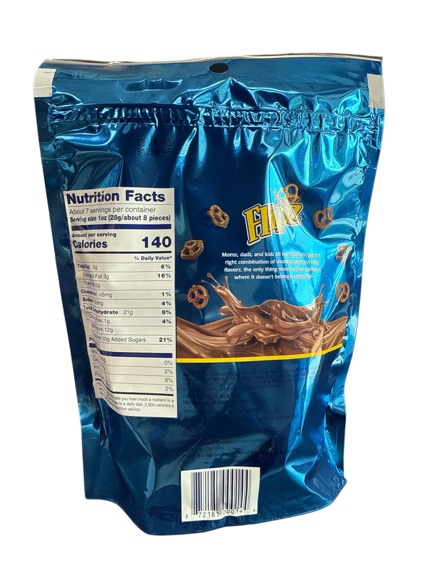 Flipz Milk Chocolate Covered Pretzels 212G - U.S Edition
