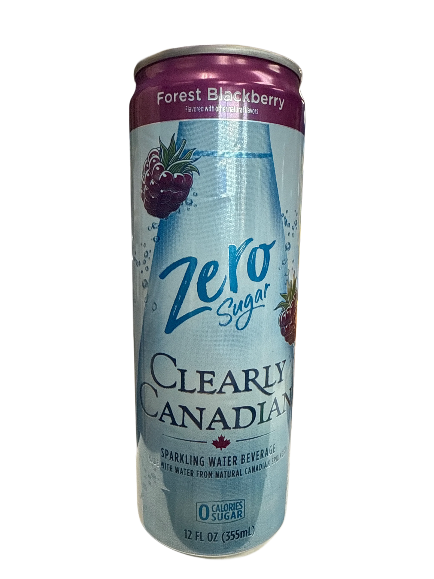 Clearly Canadian Zero Sugar Forest Blackberry Flavour 355ML - Canadian Edition