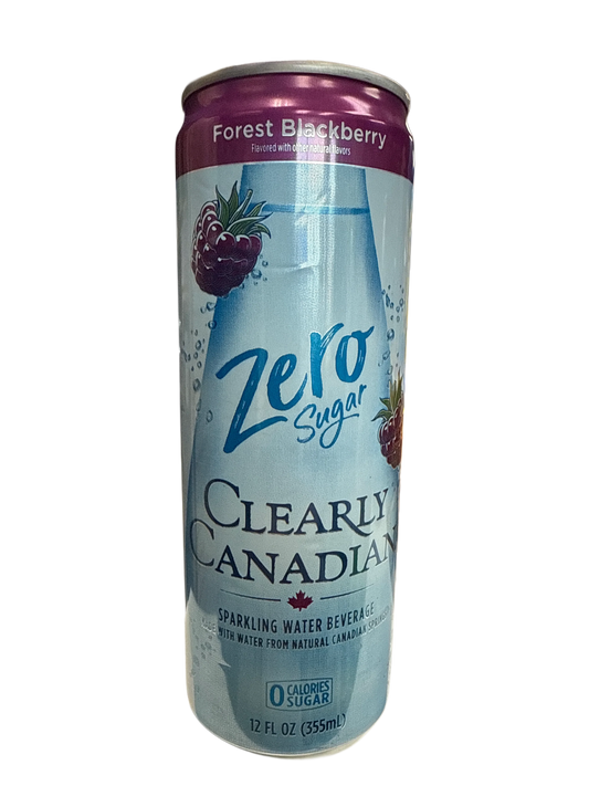 Clearly Canadian Zero Sugar Forest Blackberry Flavour 355ML - Canadian Edition