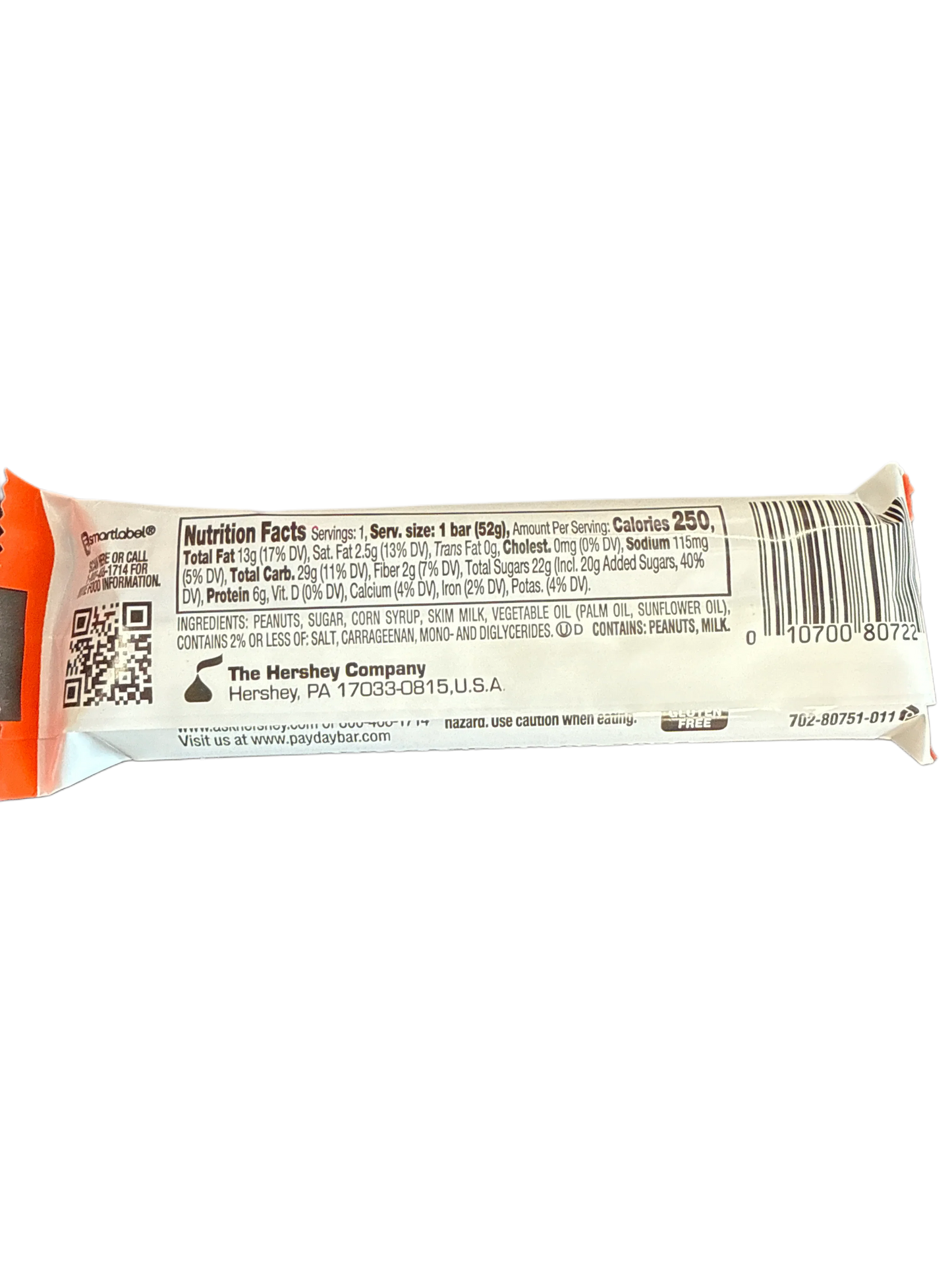 Payday Peanut Caramel Bar 52G - U.S Edition
