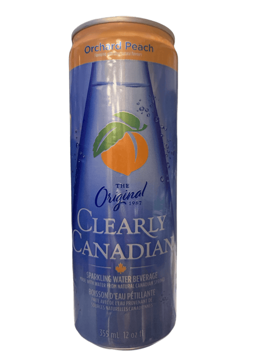Clearly Canadian Sparkling Orchard Peach Cans 355ML - Canadian Edition