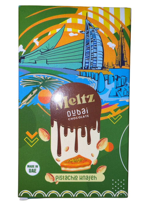 Meltz Dubai Chocolate Pistachio Knafeh Flavour 75G - Dubai Edition