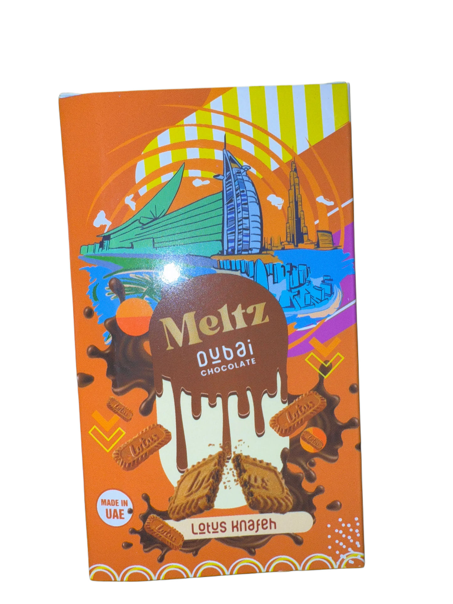 Meltz Dubai Chocolate Lotus Knafeh Flavour 75G - Dubai Edition