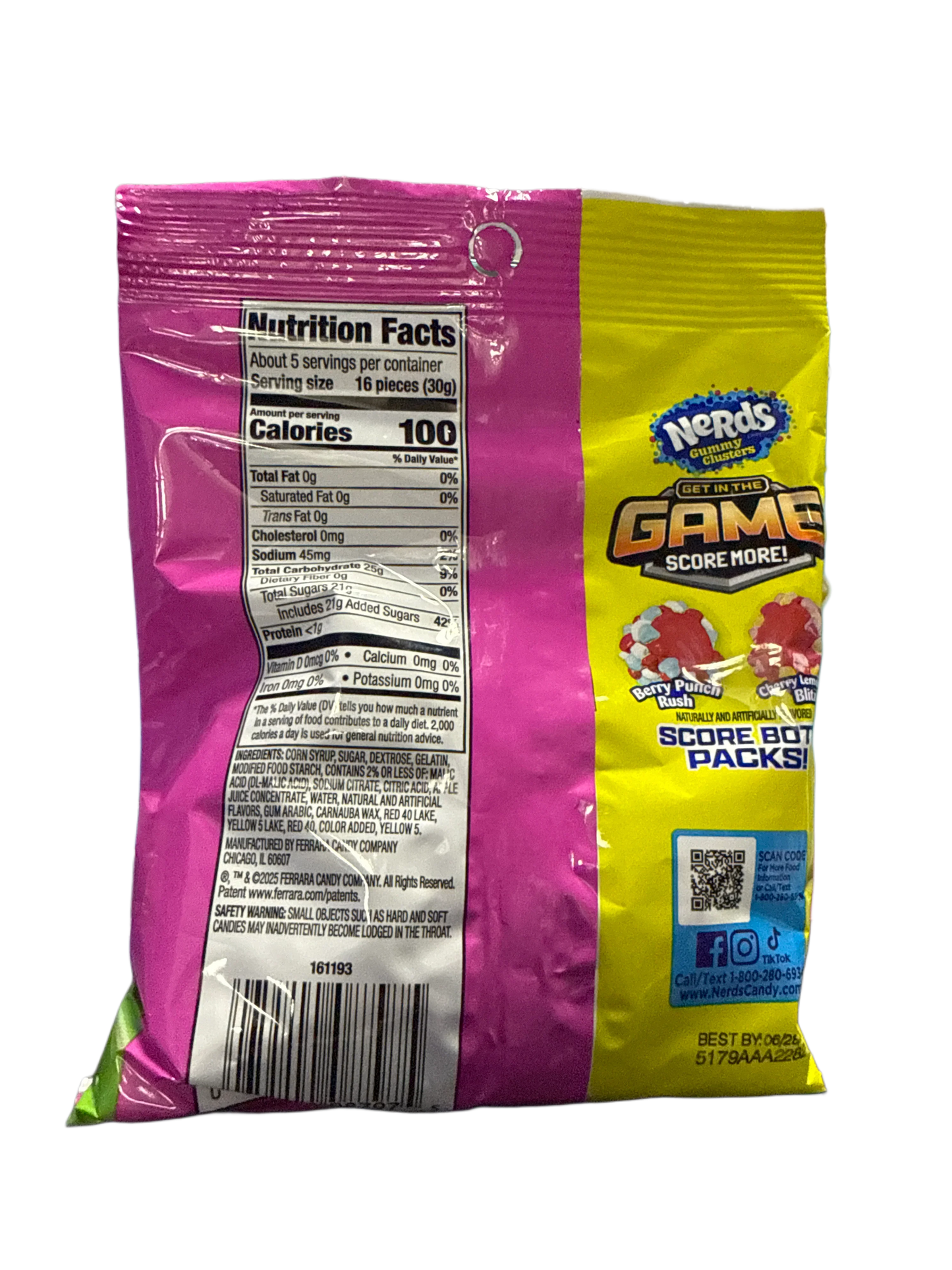 Nerds Gummy Clusters Limited Edition Cherry Lemonade Flavour 141G - U.S Edition