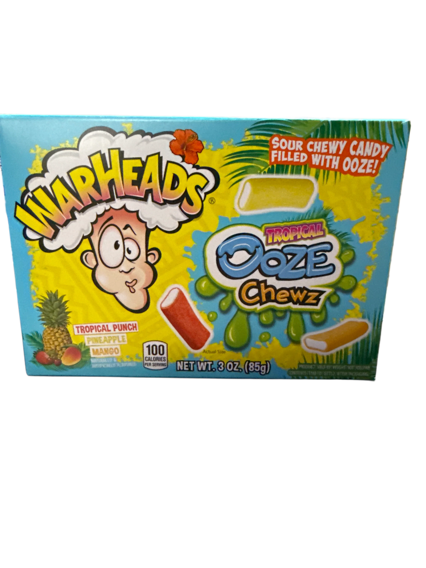 Warheads Sour Tropical Ooze Chewz 85G U.S Edition