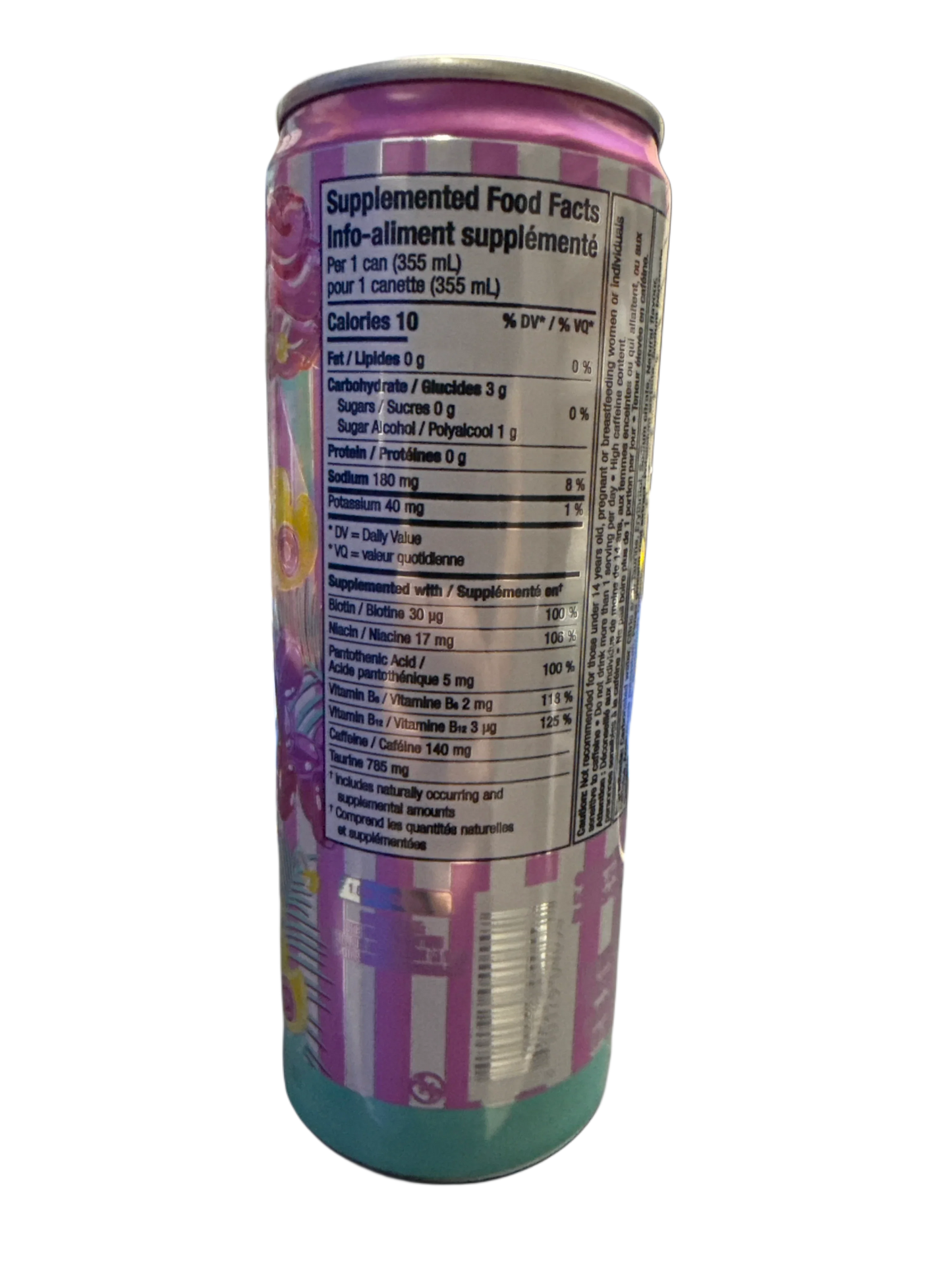 Alani Nu Cotton Candy Flavour Energy Drink 355ML - Canadian Edition