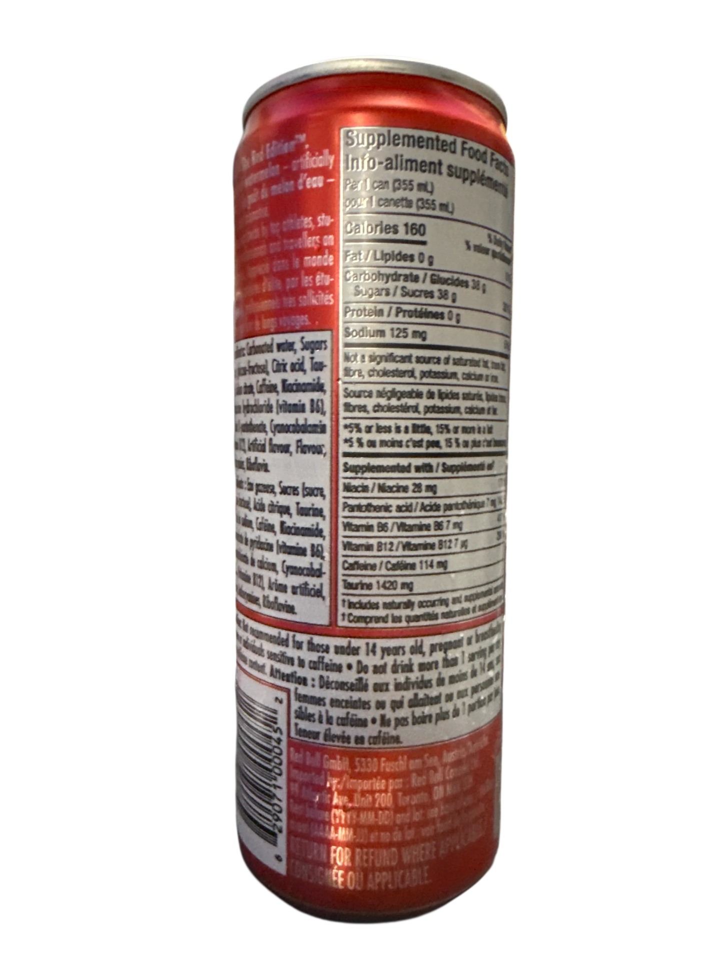 Red Bull Watermelon Flavour 355ML - Canadian Edition