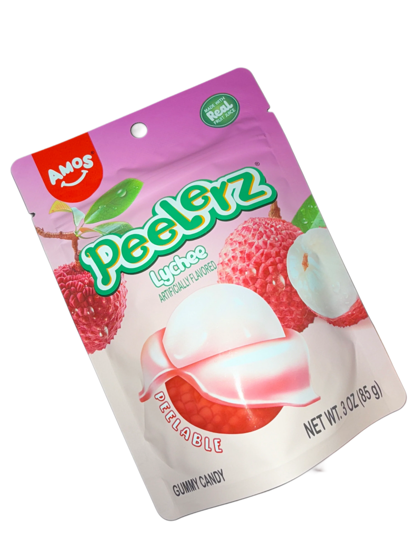 Amos Peelerz Gummy Lychee 85G - U.S Edition
