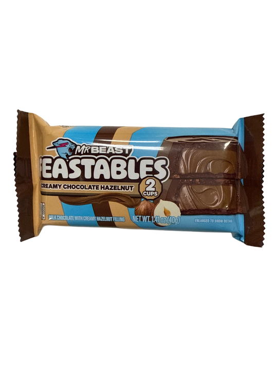 Mr Beast Feastables Creamy Chocolate Hazelnut Cups 40G - U.S Edition