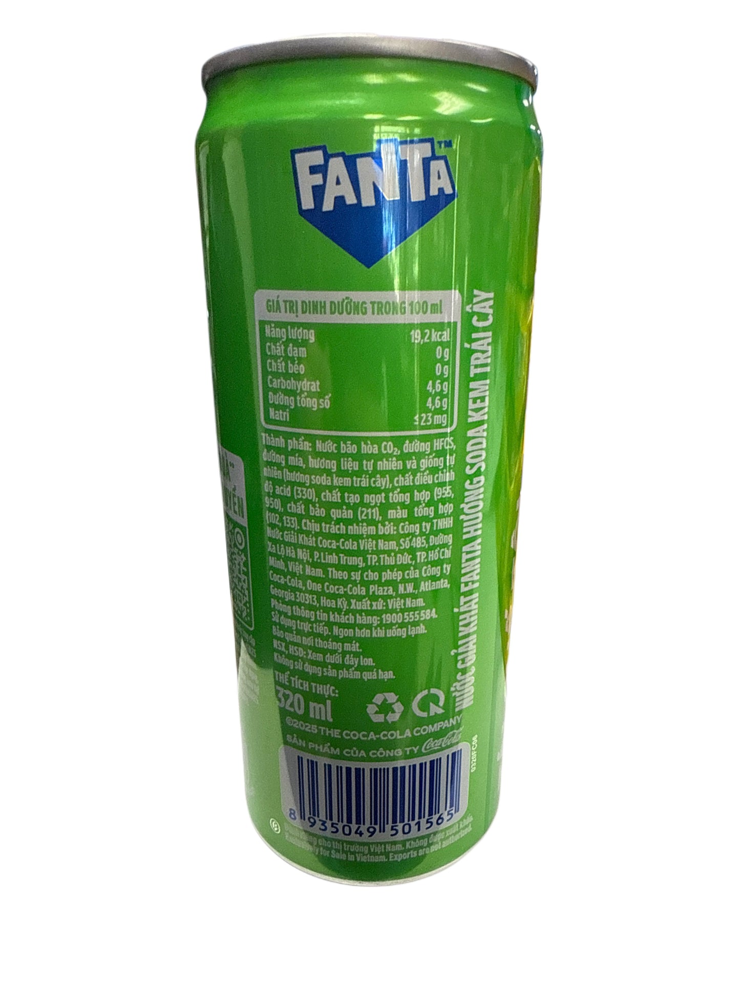 Fanta Creme Soda Huong Drink 320ML Vietnamese Edition