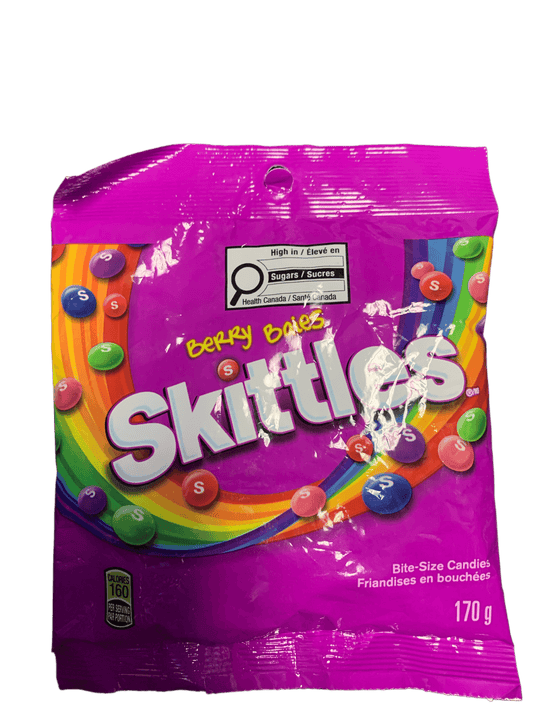 Skittles Berry Candy Bag - 170G - Canadian Edition