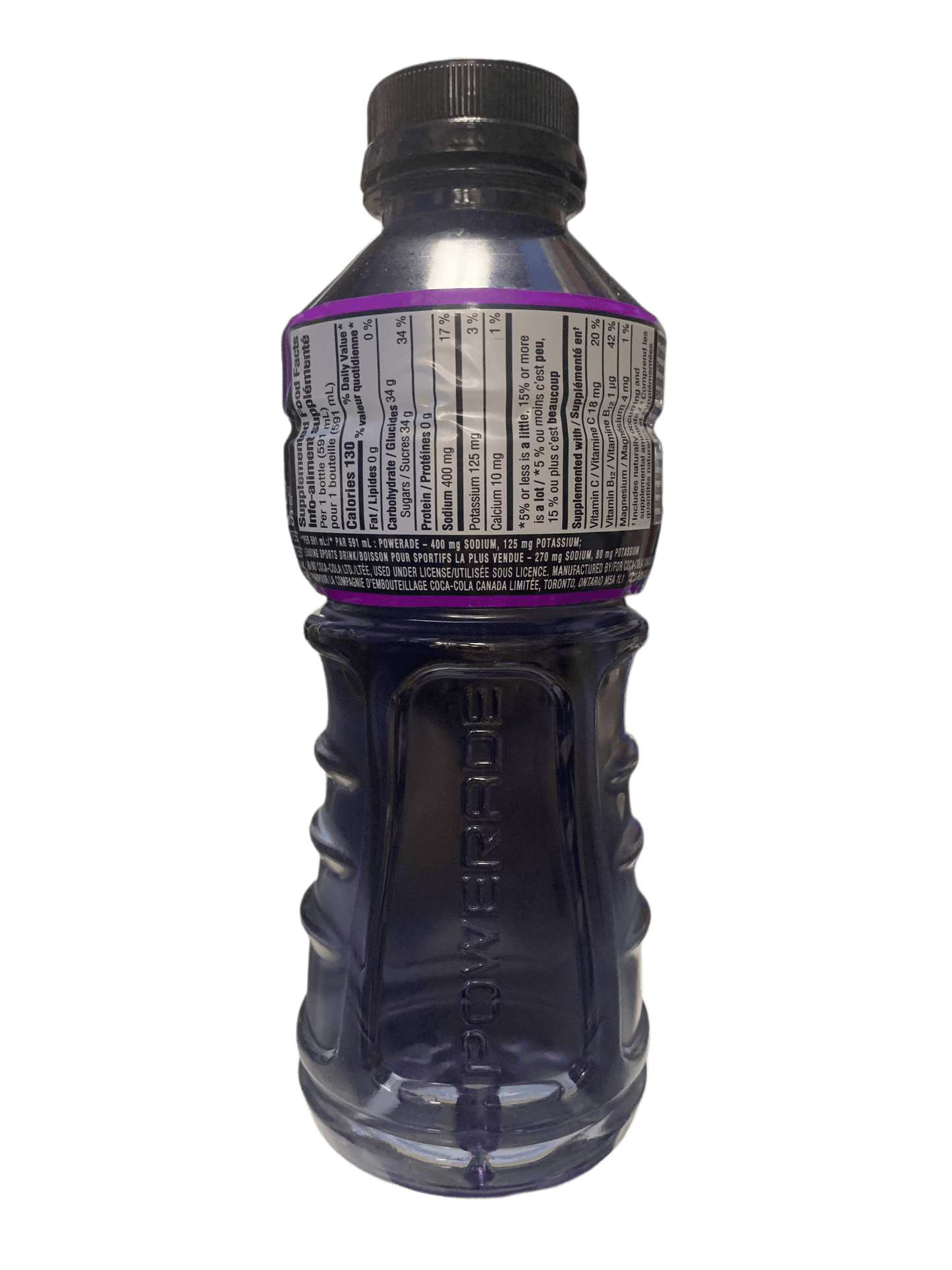 Powerade Grape Flavour 591ML - Canadian Edition