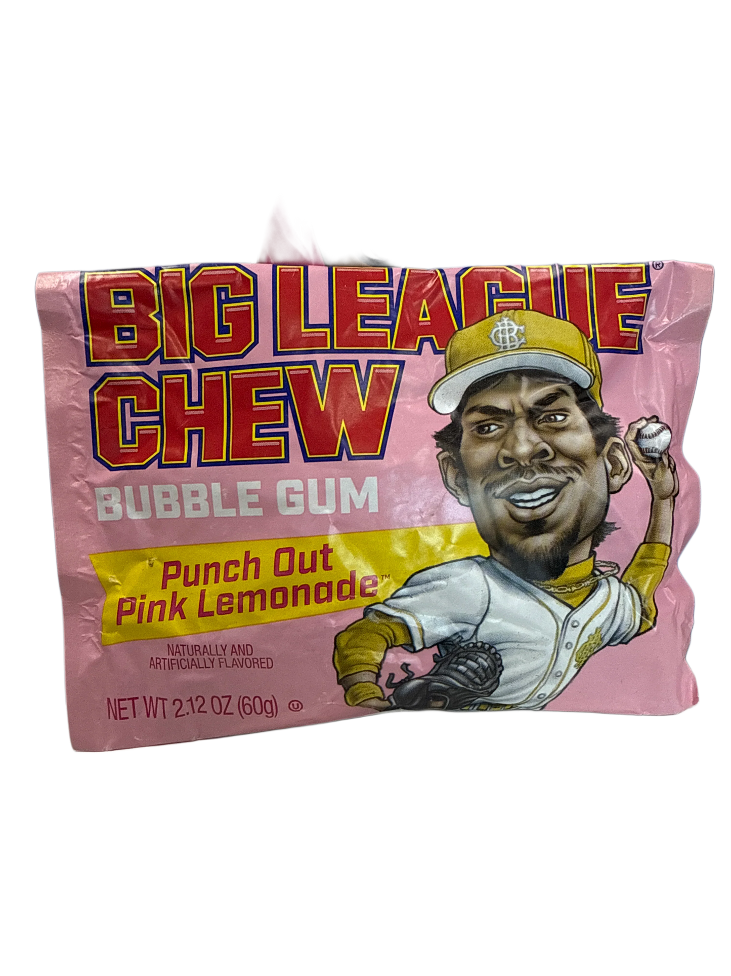 Big League Chew Punch Out Pink Lemonade 60G - U.S Edition