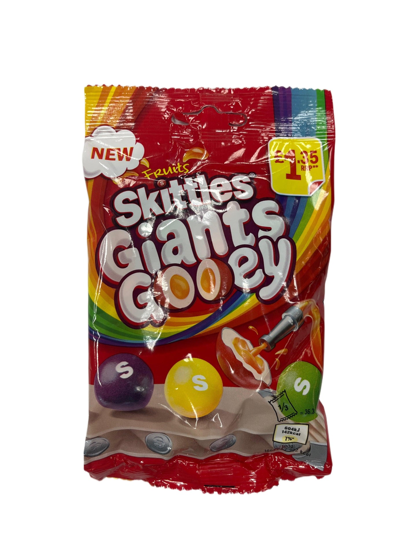 Skittles Giants Gooey Candy Bag 109G Ireland Edition