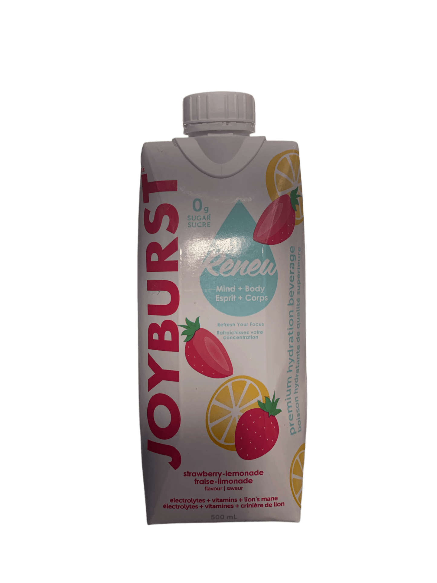 Joyburst Renew Mind + Body Strawberry Lemonade Hydration Drink 500ML