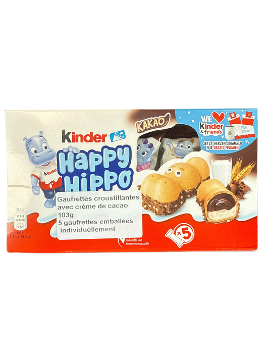 Kinder Happy Hippo Cocoa Wafer Chocolates 103G - German Edition