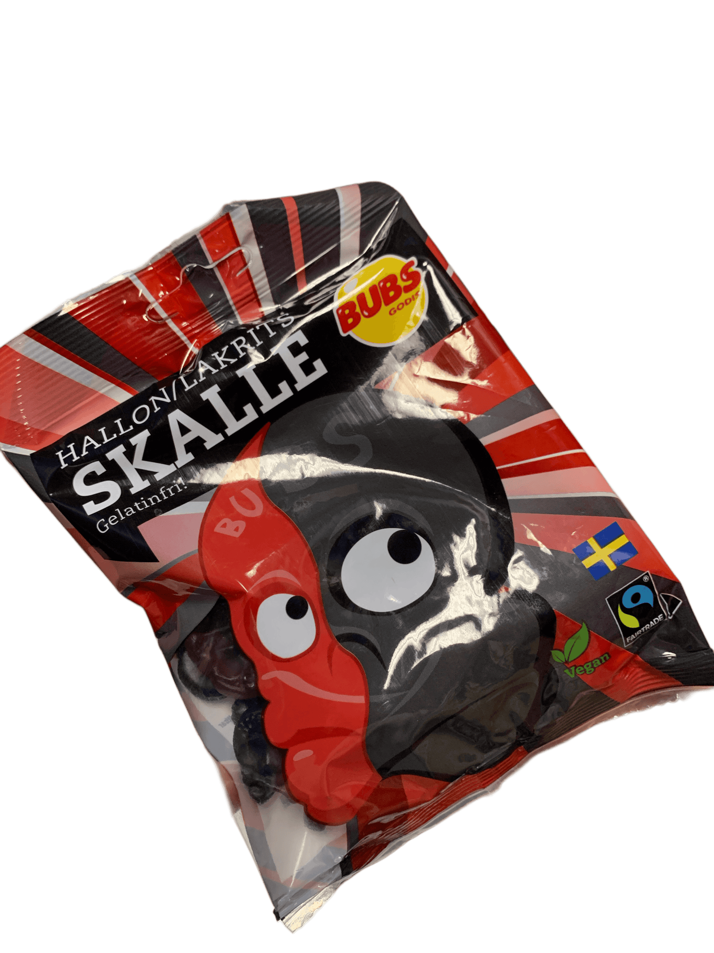 BUBS Godis Hallon Skalle Candy Bag 90G - Swedish Edition
