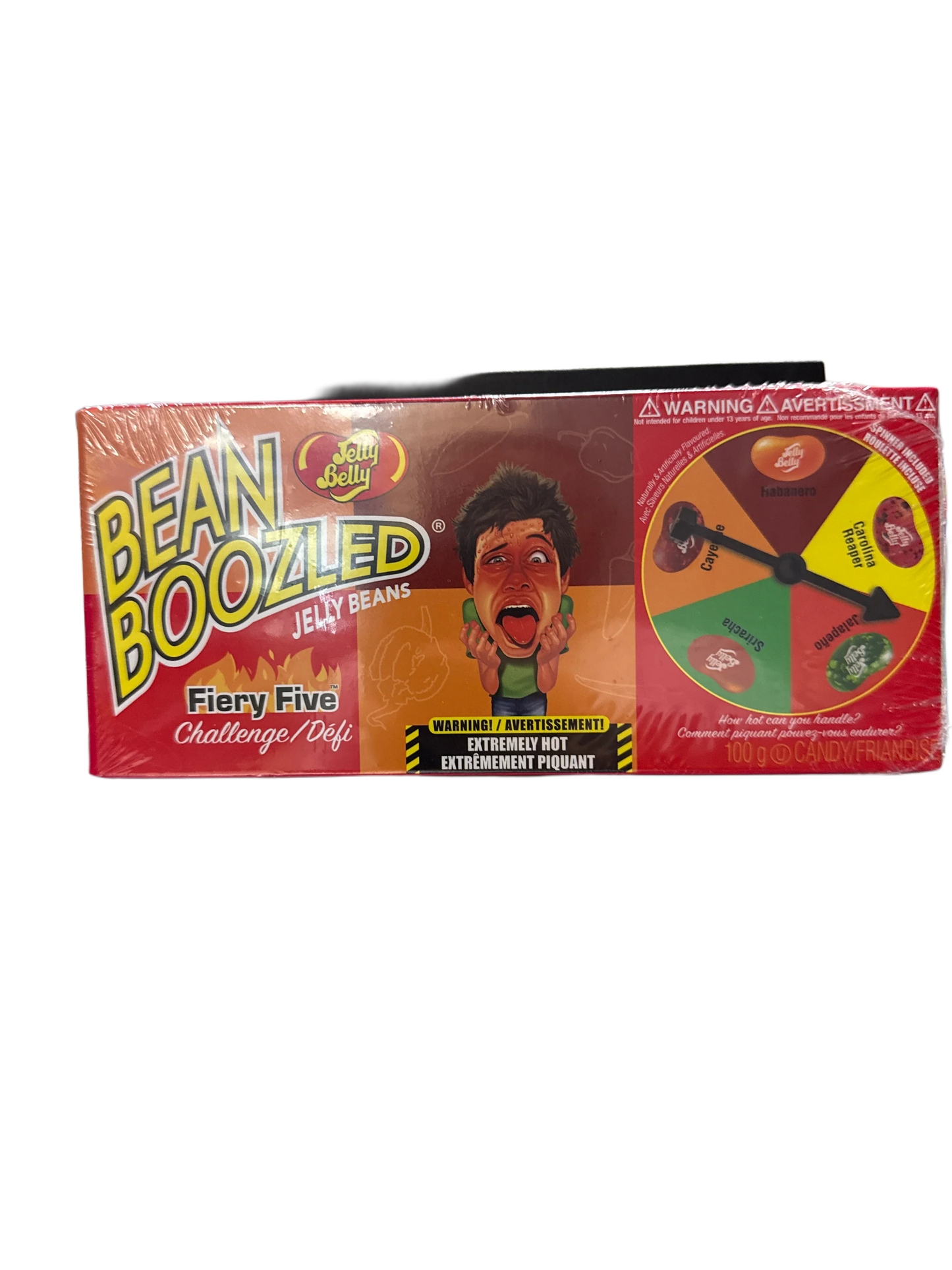 Jelly Belly Bean Boozled Fiery Five Challenge Jelly Bean Theatre Box Game 100G - U.S Edition