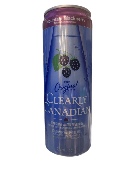Clearly Canadian Sparkling Mountain Blackberry Cans 355ML - Canadian Edition
