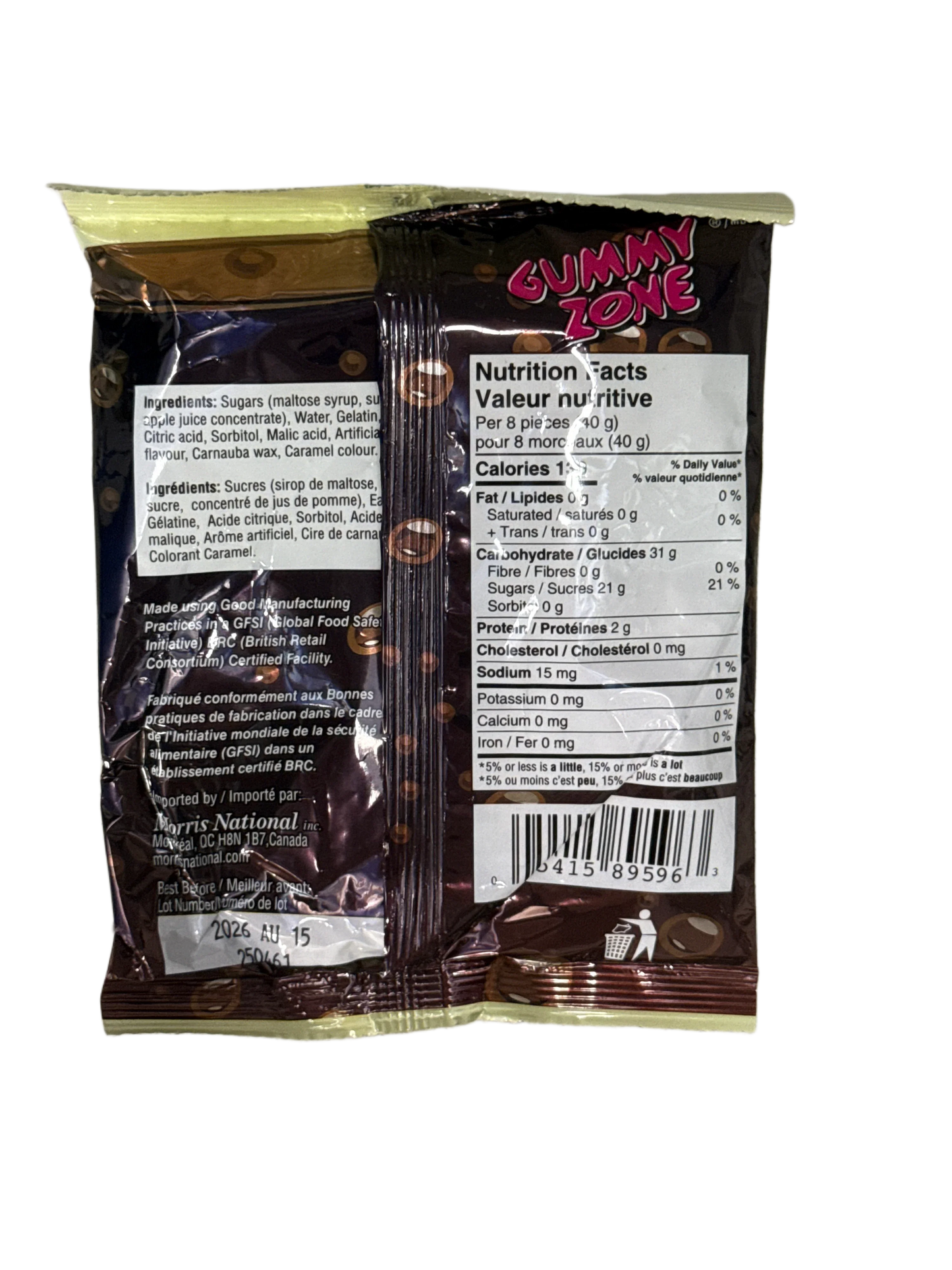 Cola Bottles Gummy Candy 120G - Canadian Edition