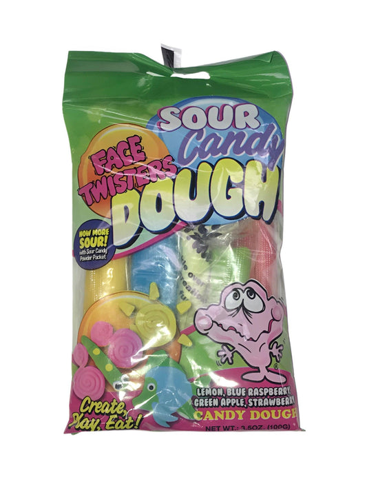 Face Twisters Sour Candy Dough Bag