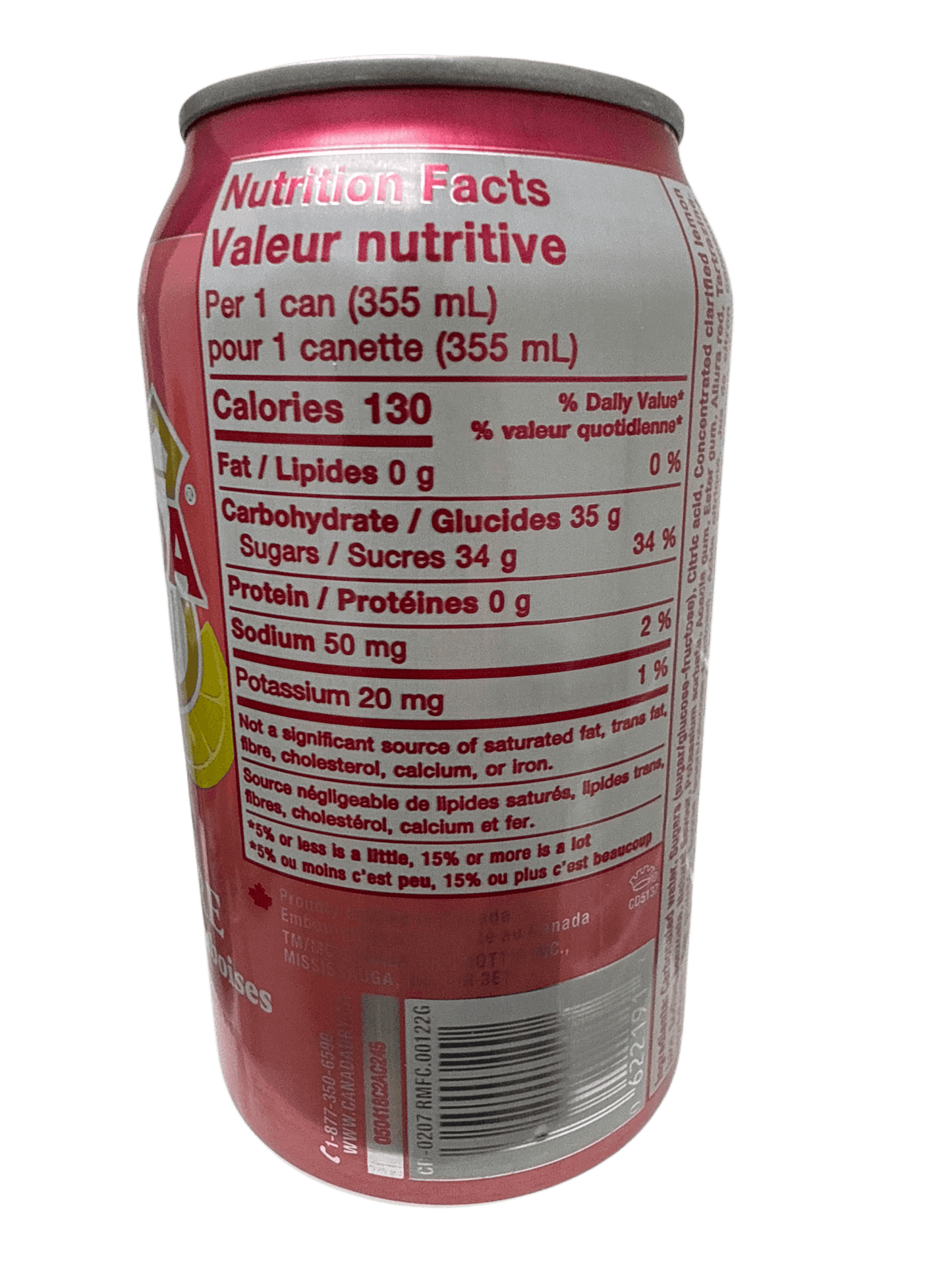 Canada Dry Limited Edition Raspberry Lemonade Ginger Ale Can 355ML - Canadian Edition