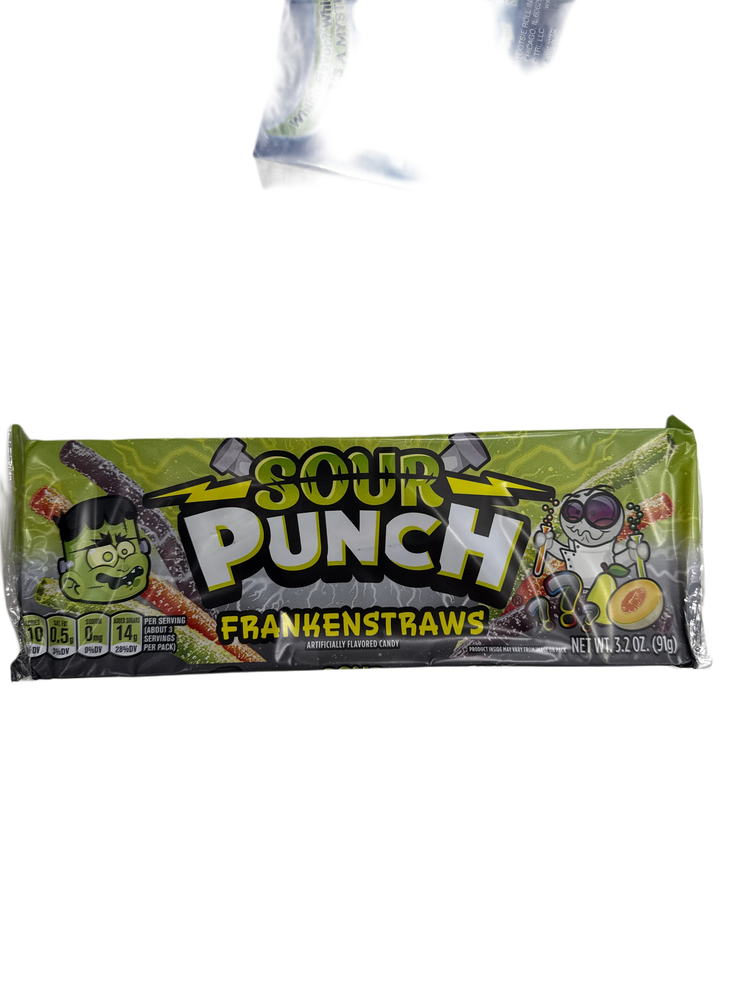 Sour Punch Halloween Frankenstraws Rope Candy 91G - U.S Edition