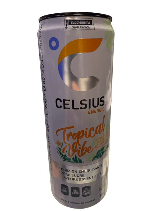 Celsius Tropical Vibe Zero Sugar Energy Drink 355ML - Canadian Edition