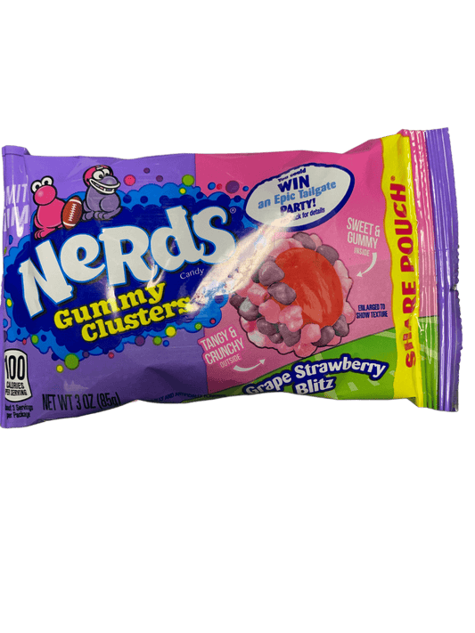 Nerds Gummy Clusters Grape Strawberry Blitz Share Pack 30G - U.S Edition