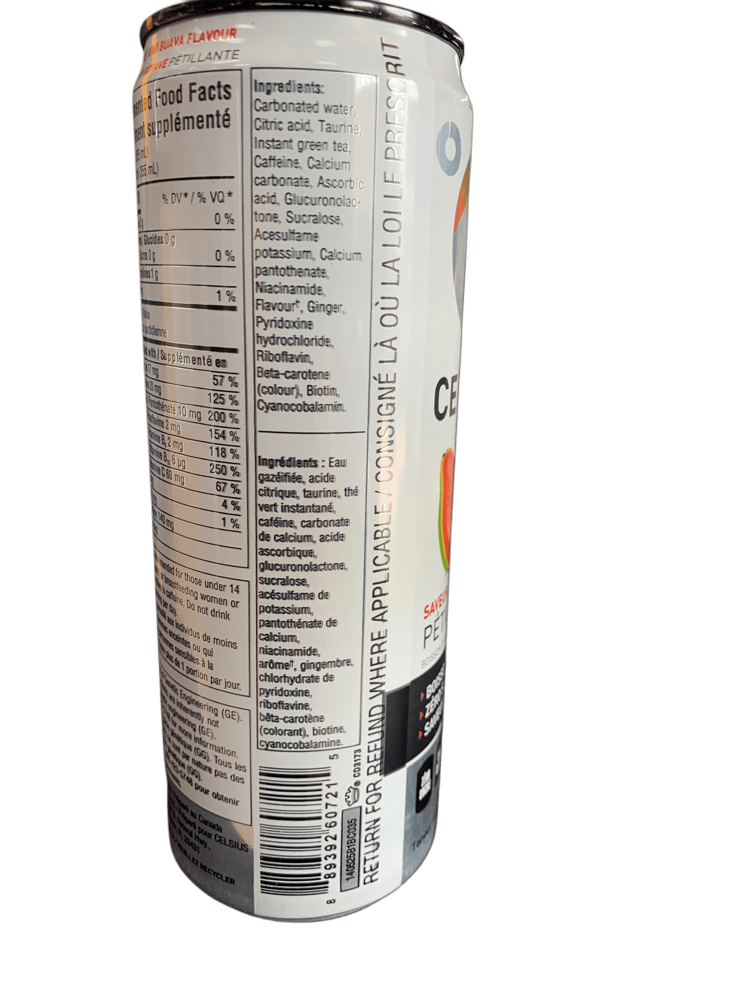 Celsius Sparkling Kiwi Guava Energy Drink 355ML - Canadian Edition