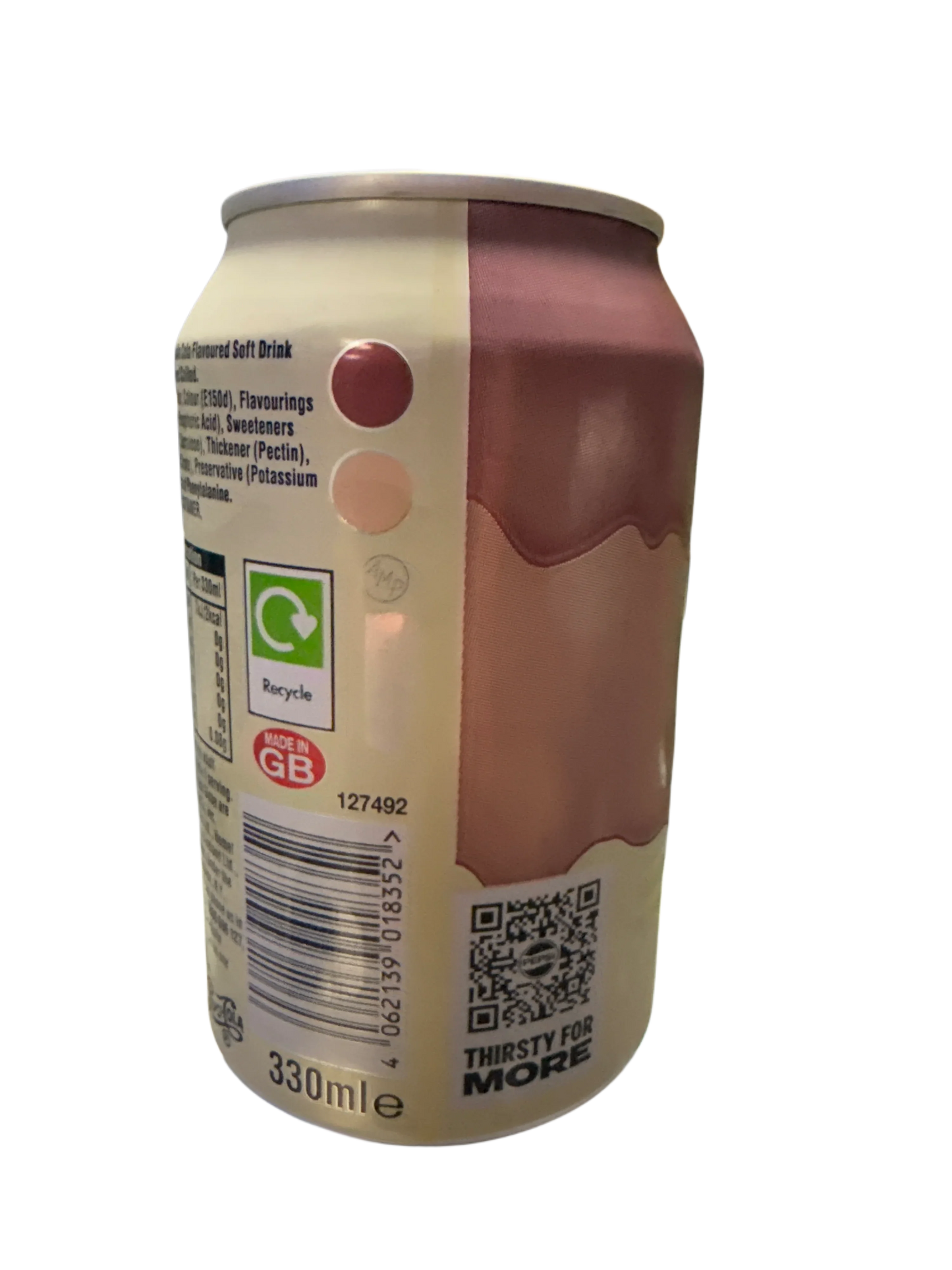 Pepsi Zero Cream Soda Flavoured Can 355ML - U.K Edition