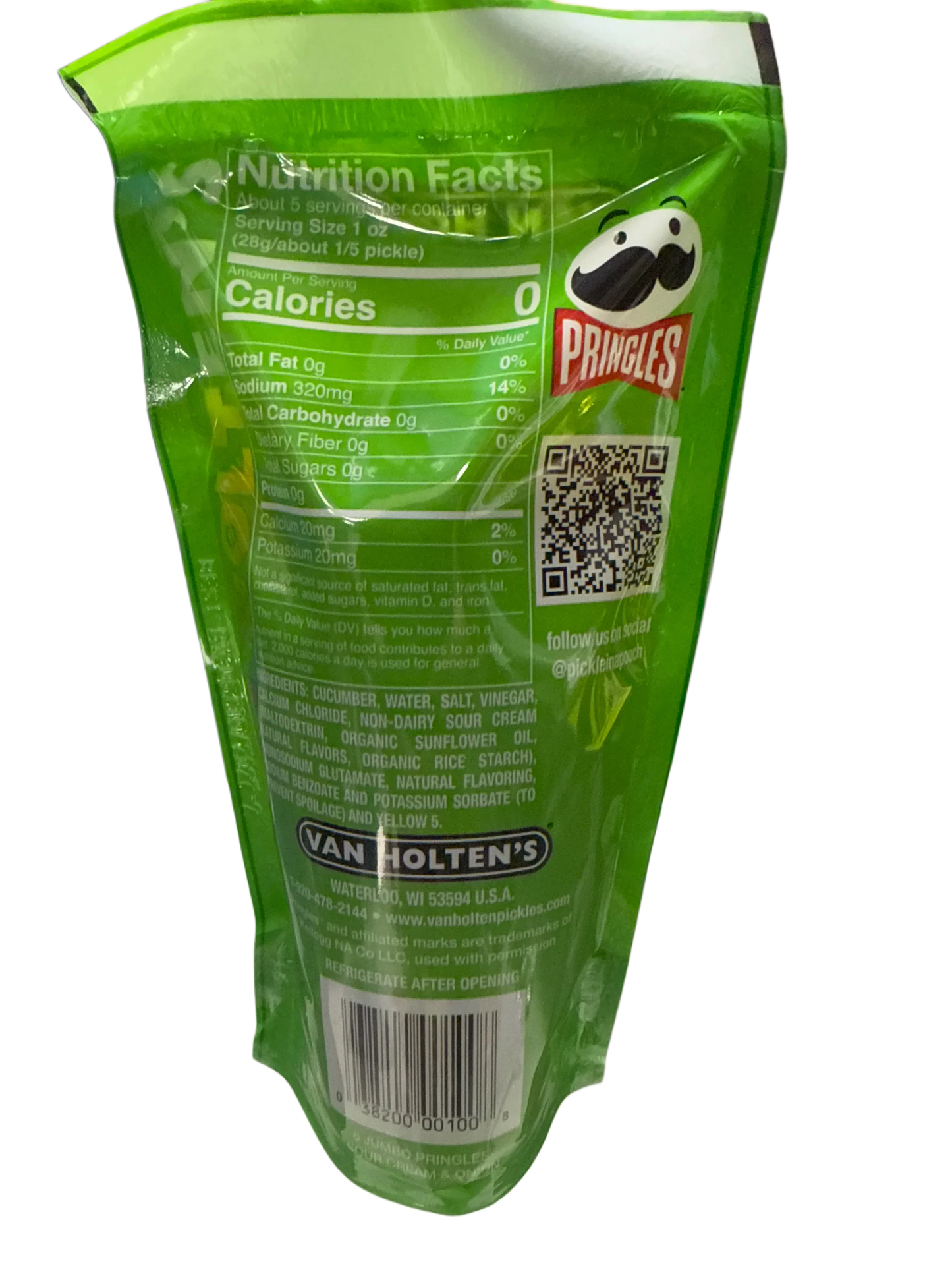 Van Holten's Pickle In A Pouch Sour Cream And Onion Pringles Edition - Canada