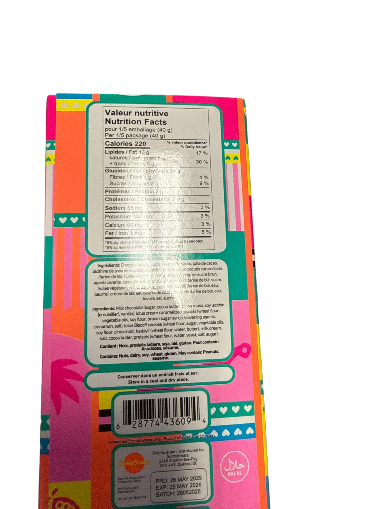 Habibi Dubai Lotus Caramel Chocolate 200G - Dubai Edition