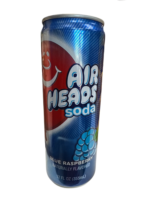 Air Heads Soda Blue Raspberry Flavour 355ML - U.S Edition