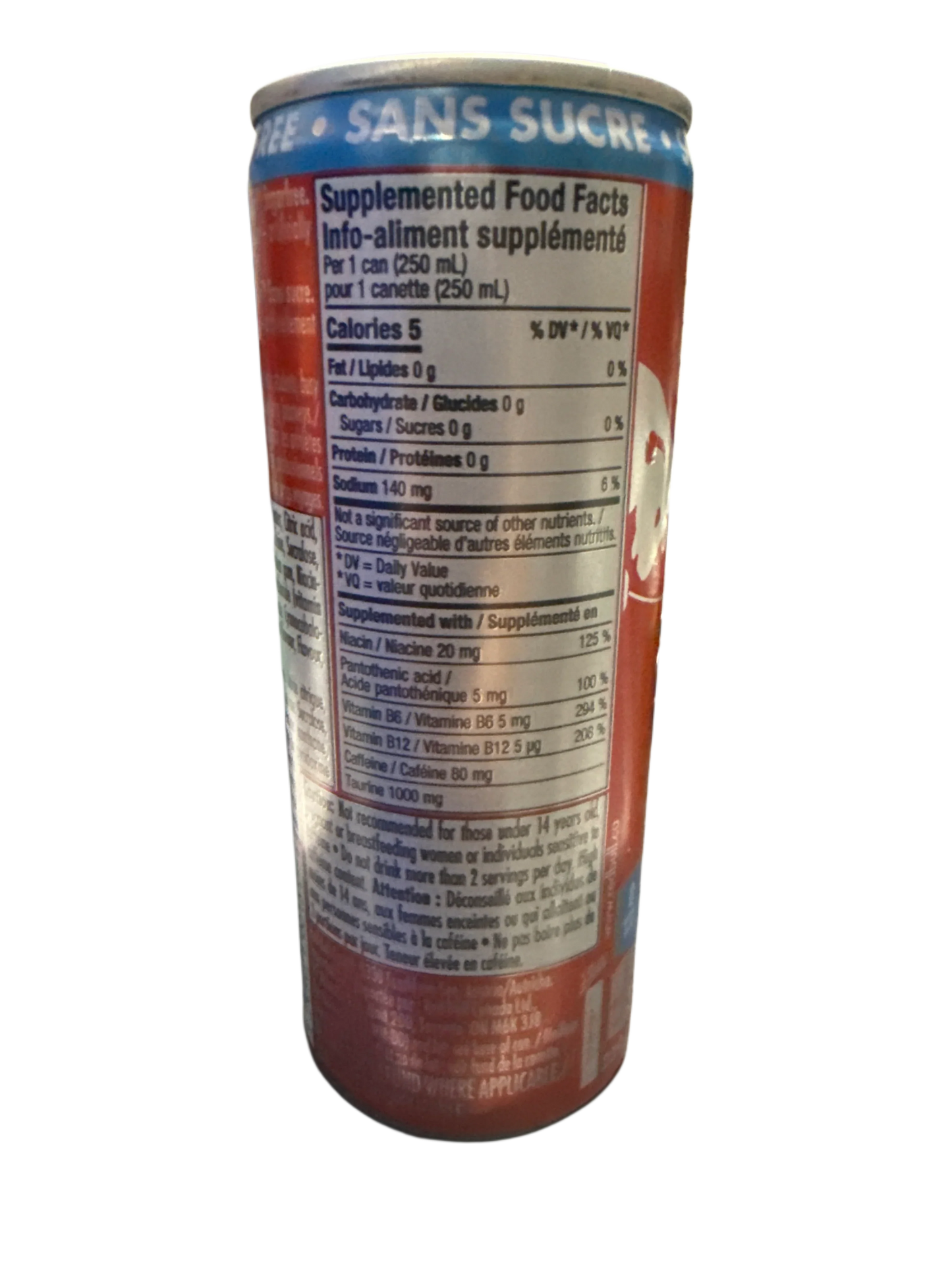 Red Bull Sugar Free Watermelon Flavour 250ML - Canadian Edition