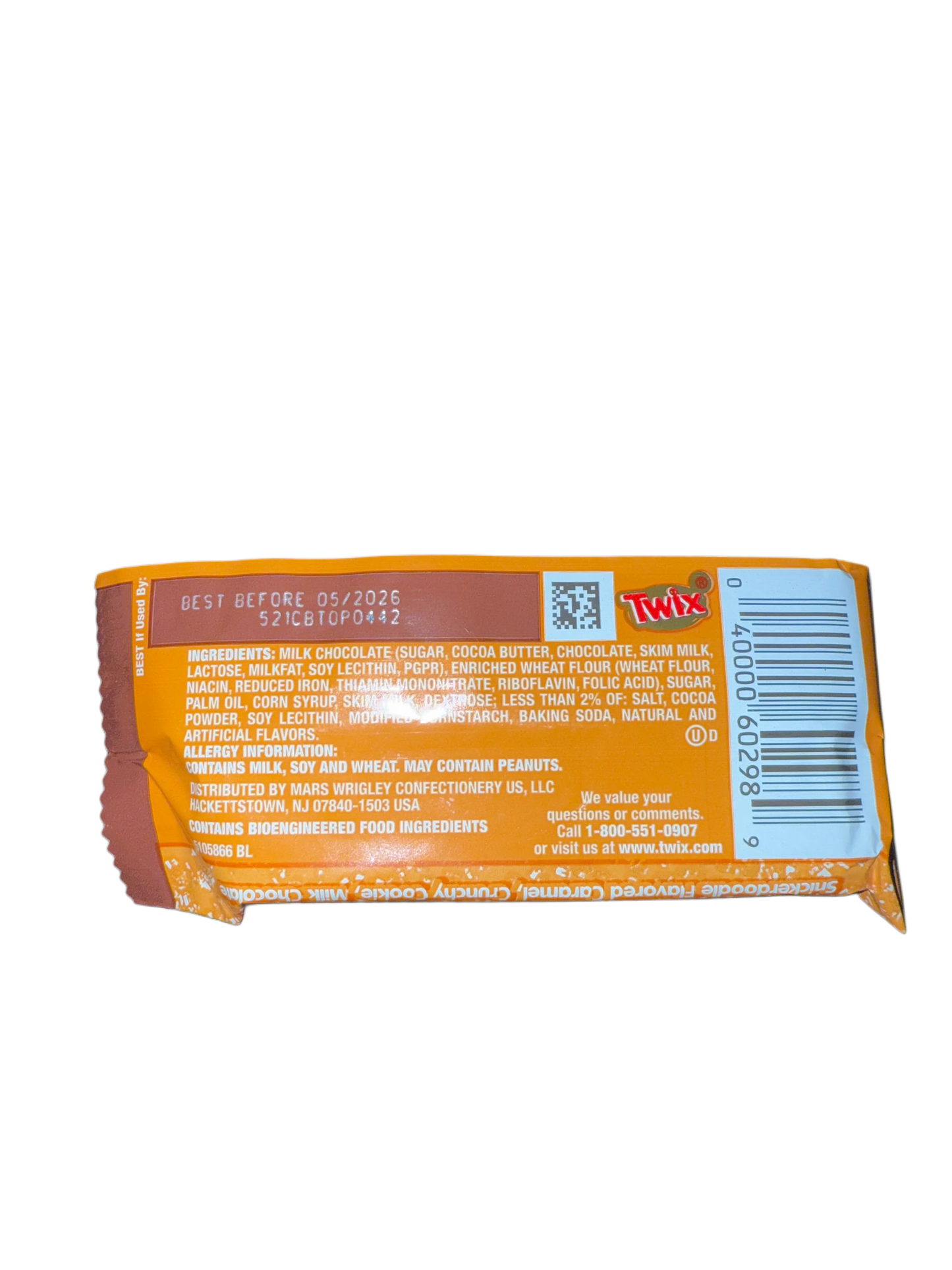 Twix Snickerdoodle Chocolate Cookie Bars 40G - U.S Edition