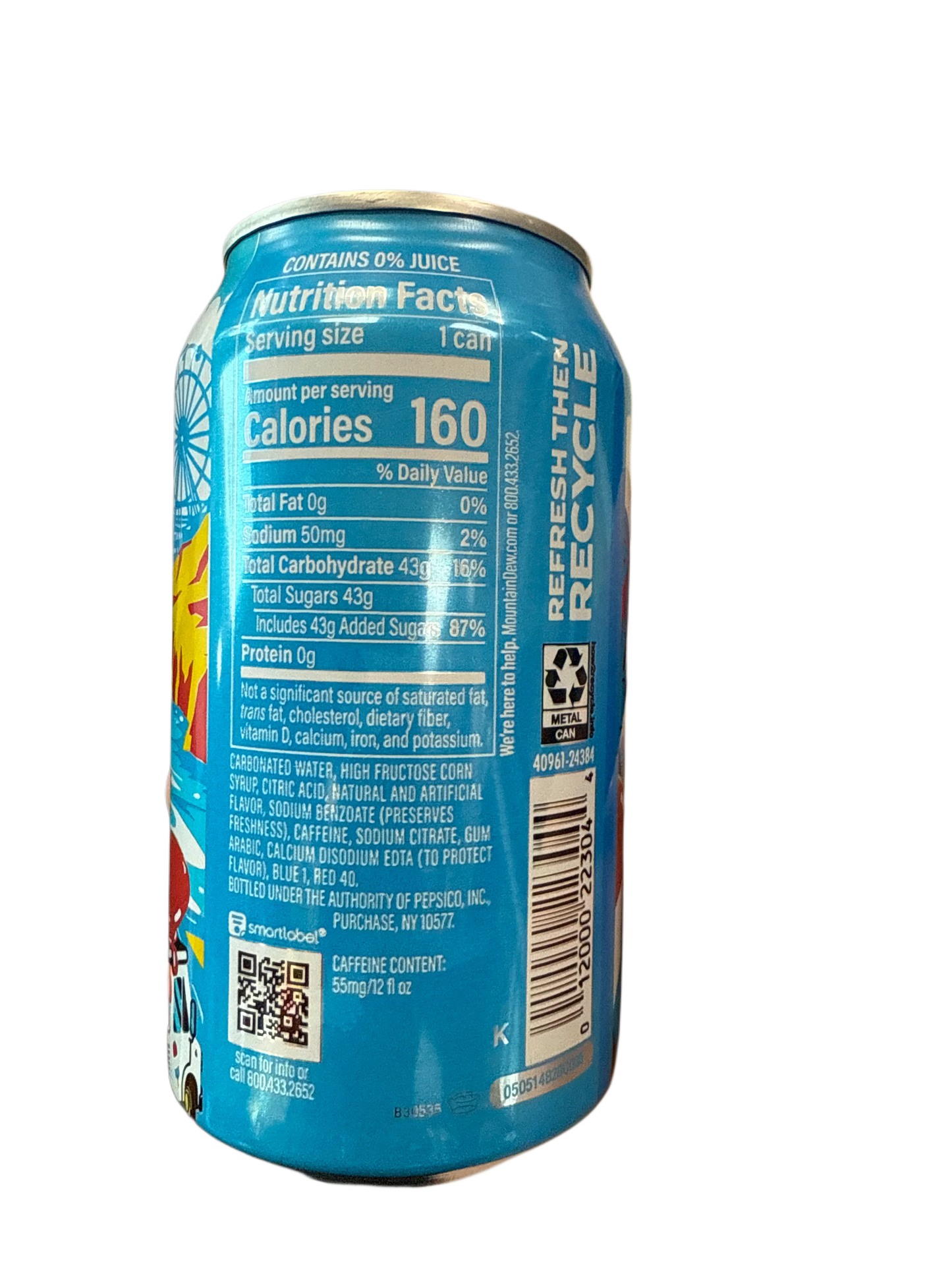 Mountain Dew Summer Freeze Can - 355 mL - U.S Edition
