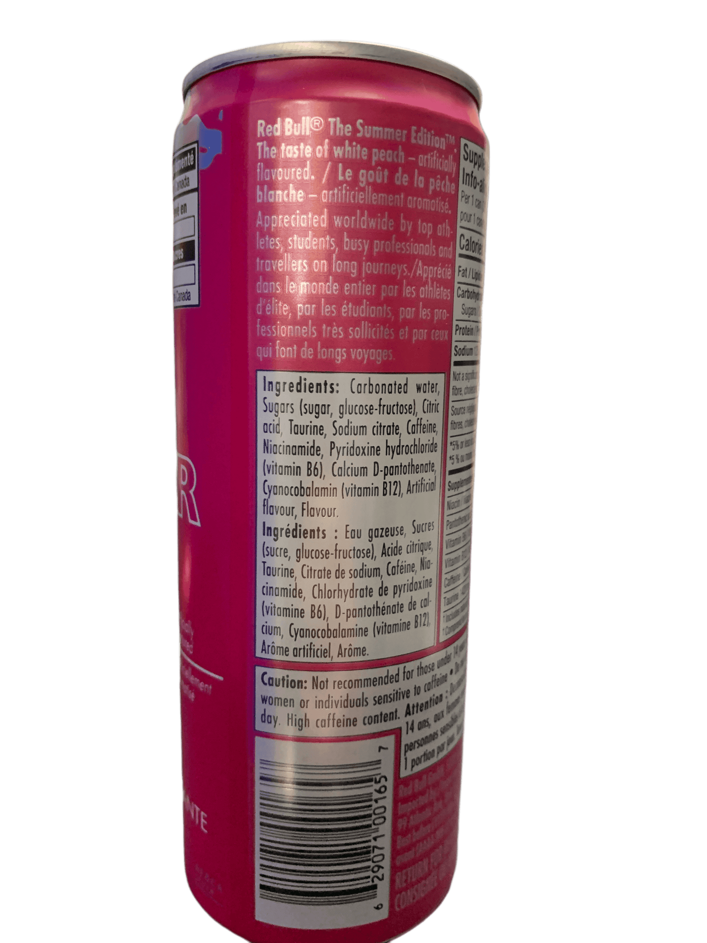 Red Bull Summer Edition White Peach Flavour 355ML - Canadian Edition