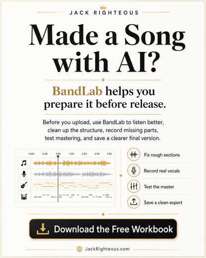 Made A Song With AI Banldlab Helps you prepare it before release title from JackRighteous.com Free PDF Downloadd