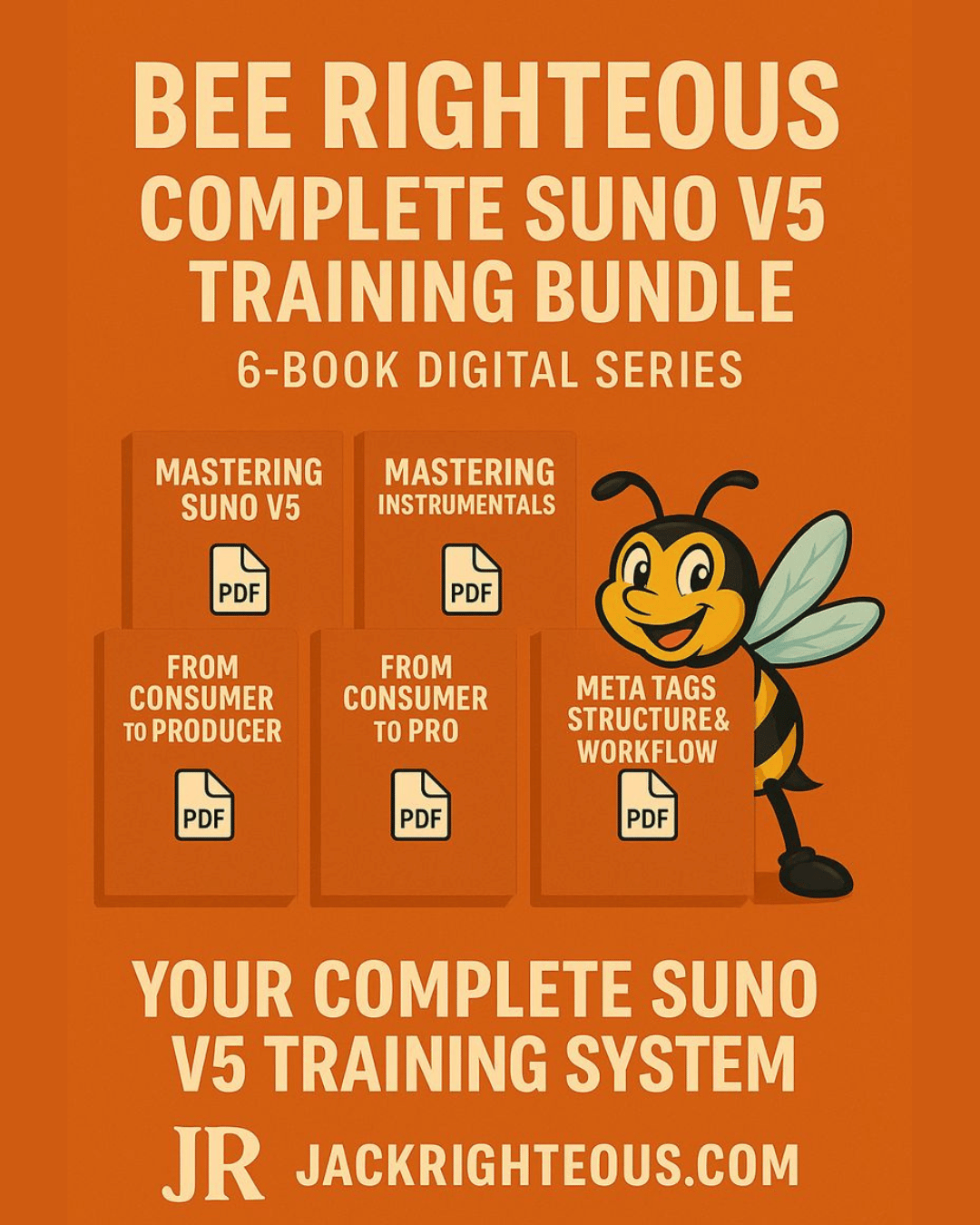 Bee Righteous: Complete Suno V5 Training Bundle (6-Book Digital Series)