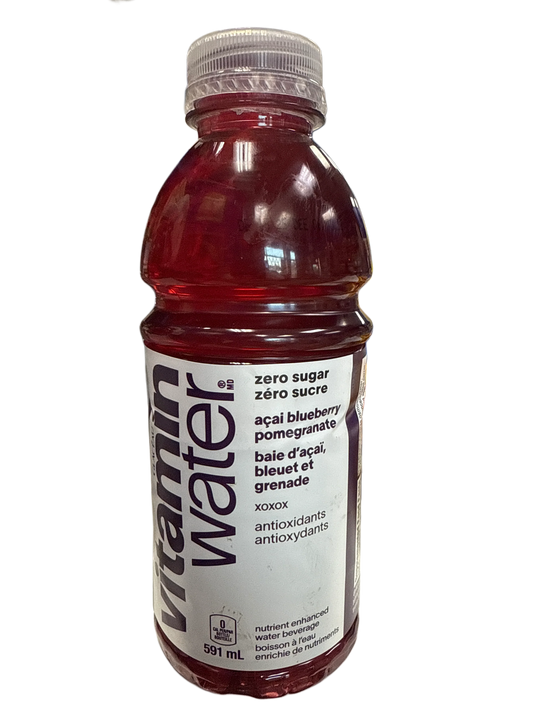 Vitamin Water Zero Sugar Acai Blueberry Pomegranate Flavour 591ML - Canadian Edition