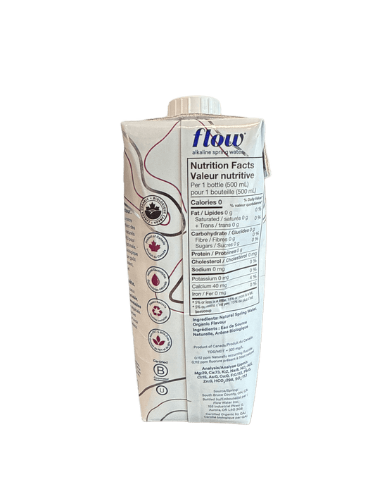 Flow Blackberry + Hibiscus Mineral Spring Water 500ML - Canadian Edition