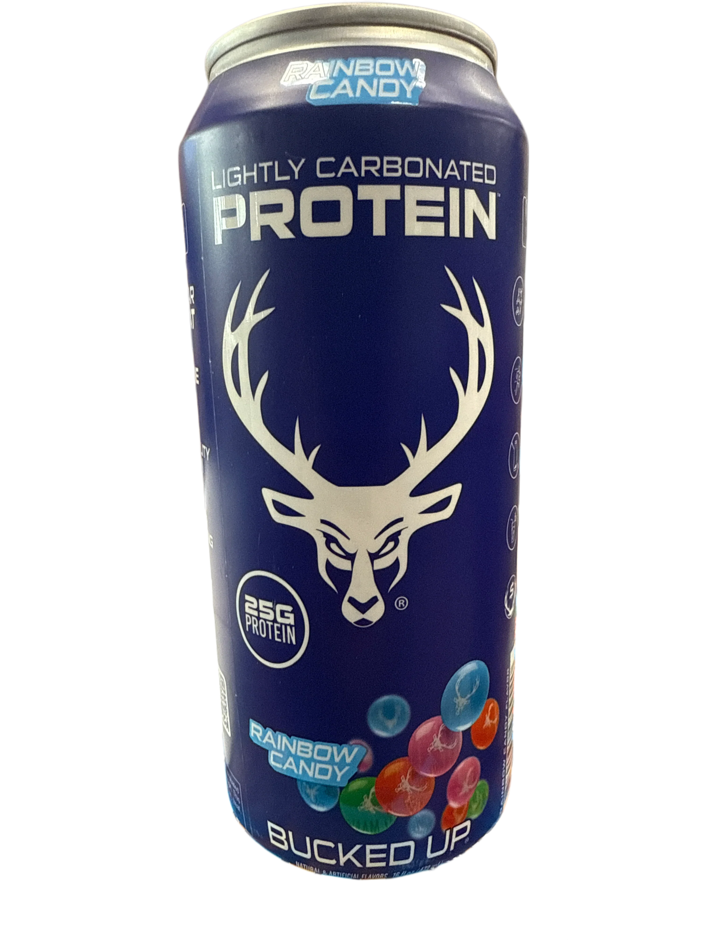 Bucked Up Lightly Carbonated Protein Rainbow Candy Flavoured 473ML - U.S Edition