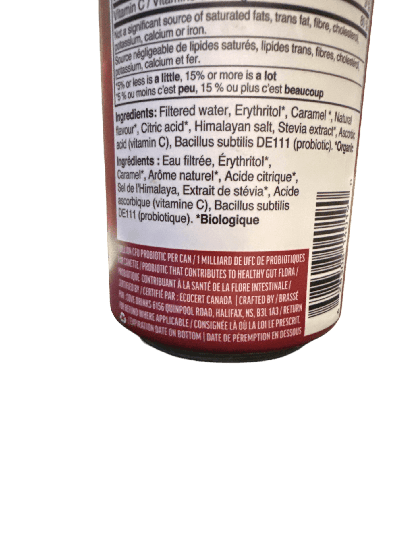 Cove Dr Cove Cherry Cola Flavoured Prebiotic Soda 355ML - Canadian Edition