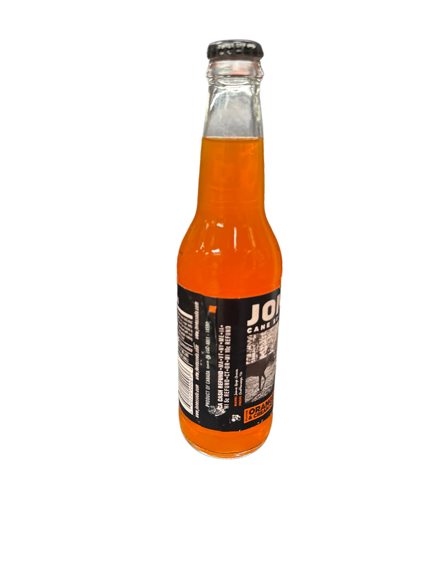 Jones Orange And Cream Soda Flavoured Glass Bottle 355ML - Canadian Edition
